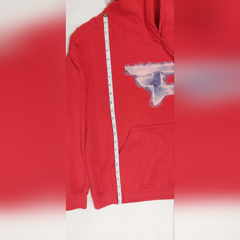 Gildan Red and White Sweater Vibrant Design - Picture 7 of 8